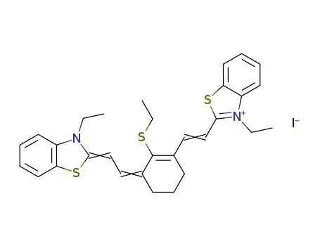 3-Ethyl-2-(2-{3-[2-(3-ethyl-1,3-benzothiazol-2(3H)-ylidene)ethylidene]-2-(ethylsulfanyl)cyclohex-1-en-1-yl}ethenyl)-1,3-benzothiazol-3-ium iodide