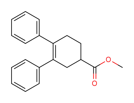 Molecular Structure of 62543-95-7 (3-Cyclohexene-1-carboxylic acid, 3,4-diphenyl-, methyl ester)