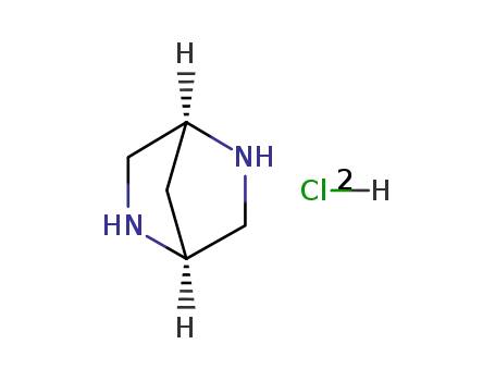 Molecular Structure of 89487-38-7 (2,5-Diaza-bicyclo[2.2.1]heptane dihydrochloride)