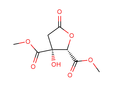 Molecular Structure of 28809-17-8 (2,3-Furandicarboxylic acid, tetrahydro-3-hydroxy-5-oxo-, dimethyl ester,
trans-)