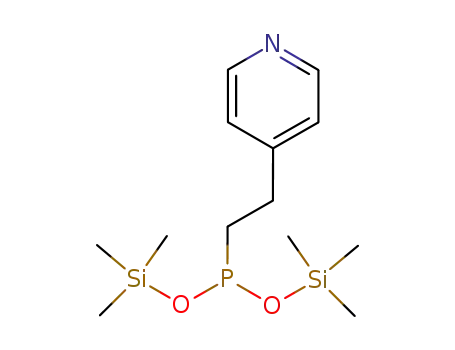Molecular Structure of 188935-64-0 (bis(trimethylthylsilyl) 2-(pyrid-4-yl)ethylphosphonite)