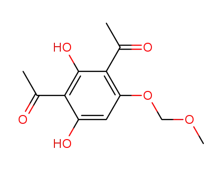 Molecular Structure of 672917-13-4 (Ethanone, 1,1'-[2,4-dihydroxy-6-(methoxymethoxy)-1,3-phenylene]bis-)