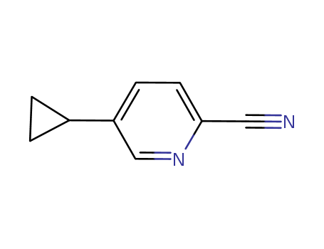 2-Pyridinecarbonitrile,5-cyclopropyl-(9CI)
