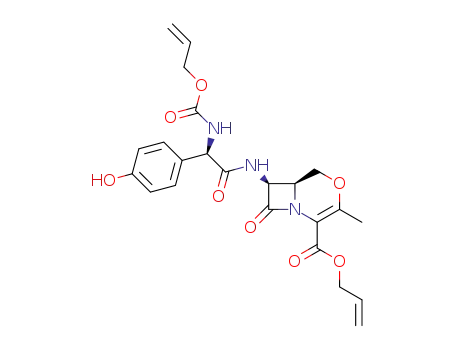 (6S,7S)-7-[(R)-2-Allyloxycarbonylamino-2-(4-hydroxy-phenyl)-acetylamino]-3-methyl-8-oxo-4-oxa-1-aza-bicyclo[4.2.0]oct-2-ene-2-carboxylic acid allyl ester