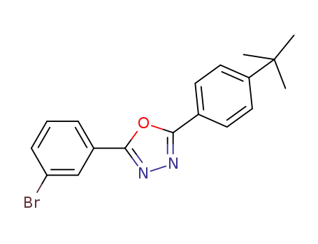 2-(3-bromophenyl)-5-(4-(tert-butyl)phenyl)-1,3,4-oxadiazole