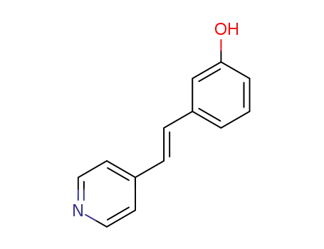 Molecular Structure of 77377-05-0 (Phenol, 3-[2-(4-pyridinyl)ethenyl]-, (E)-)