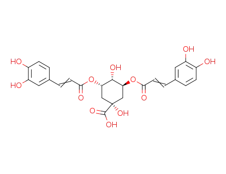 Molecular Structure of 89919-62-0 ((E,E)-3,5-Di-O-caffeoylquinic acid)