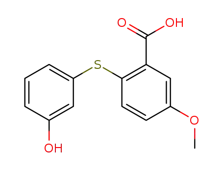 2-(3-hydroxyphenylthio)-5-methoxybenzoic acid