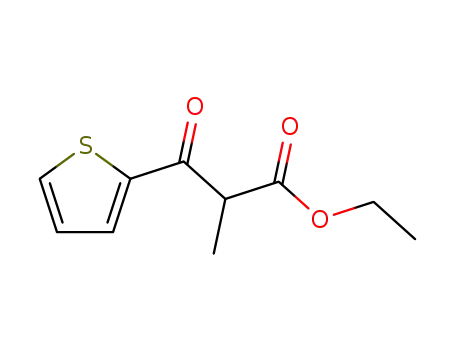 Molecular Structure of 166180-39-8 (ethyl 2-methyl-3-oxo-3-(thiophen-2-yl)propanoate)