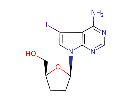 7-Deaza-2',3'-dideoxy-7-iodoadenosine