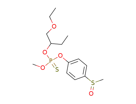Thiophosphoric acid O-(1-ethoxymethyl-propyl) ester O'-(4-methanesulfinyl-phenyl) ester O''-methyl ester