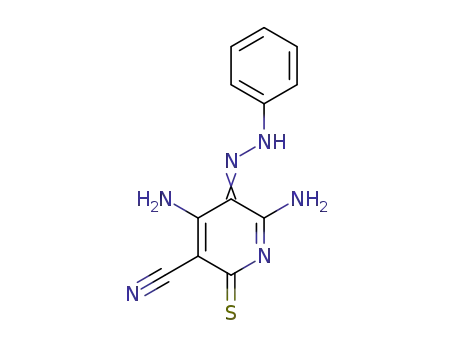 3-Pyridinecarbonitrile,
4,6-diamino-2,5-dihydro-5-(phenylhydrazono)-2-thioxo-