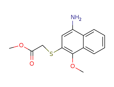 methyl 2-((4-amino-1-methoxynaphthalen-2-yl)thio)acetate