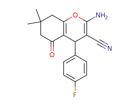 2-amino-4-(4-fluorophenyl)-7,7-dimethyl-5-oxo-5,6,7,8-tetrahydro-4H-chromene-3-carbonitrile