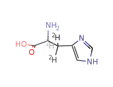 Molecular Structure of 344299-50-9 (DL-HISTIDINE-ALPHA,BETA,BETA-D3)