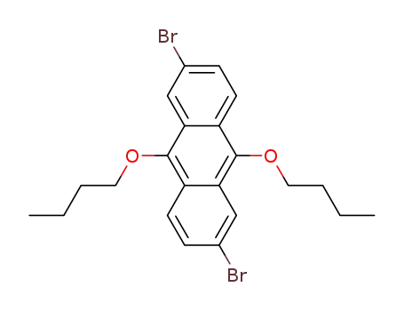 Molecular Structure of 1166846-00-9 (2,6-dibromo-9,10-bis(butoloxy)anthracene)