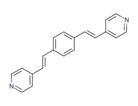 Molecular Structure of 110144-22-4 (4-((E)-2-[4-[(E)-2-(pyridin-4-yl)vinyl]phenyl]vinyl)pyridine)