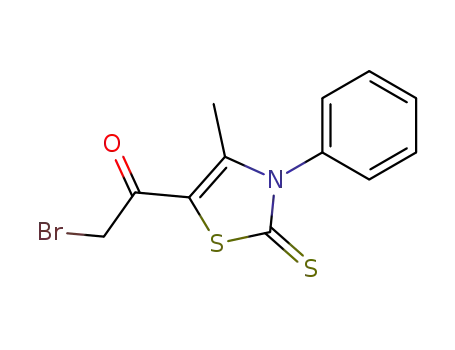 Ethanone,
2-bromo-1-(2,3-dihydro-4-methyl-3-phenyl-2-thioxo-5-thiazolyl)-