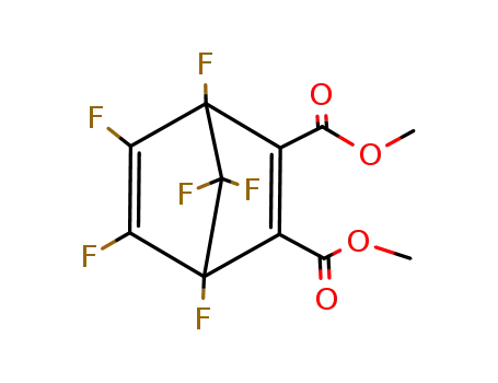 Molecular Structure of 1482-05-9 (1,2,3,4,7,7-Hexafluor-bicyclo<2.2.1>heptadien-(2,5)-dicarbonsaeure-(5,6)-dimethylester)