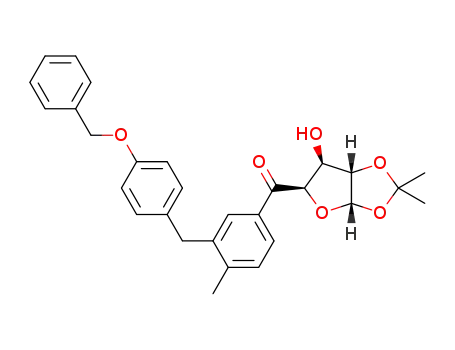 (3-(4-(benzyloxy)benzyl)-4-methylphenyl)((3aS,5R,6S,6aS)-6-hydroxy-2,2-dimethyltetrahydrofuro[2,3-d][1,3]dioxol-5-yl)methanone