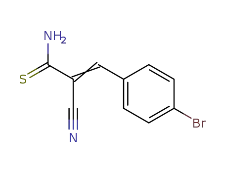 2-Propenethioamide, 3-(4-bromophenyl)-2-cyano-