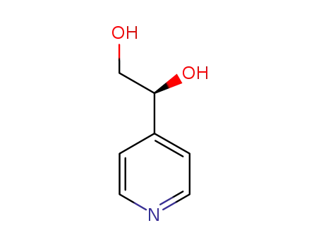 Molecular Structure of 411233-72-2 (1,2-Ethanediol,1-(4-pyridinyl)-,(1S)-(9CI))