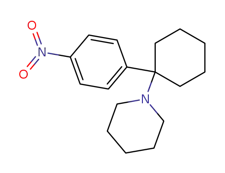 Molecular Structure of 60658-01-7 (Piperidine, 1-[1-(4-nitrophenyl)cyclohexyl]-)