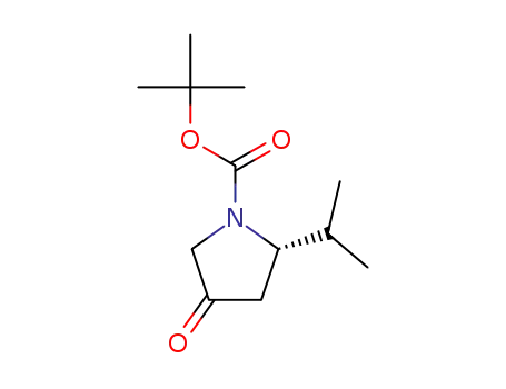 Molecular Structure of 1217633-41-4 ((2R)-2-ISOPROPYL-4-OXOPYRROLIDINE, N-BOC PROTECTED)