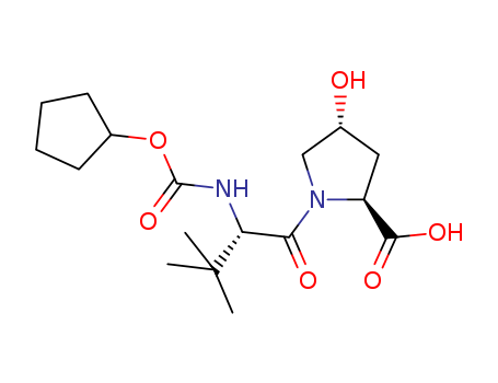 L-Proline, N-[(cyclopentyloxy)carbonyl]-3-methyl-L-valyl-4-hydroxy-, (4R)-