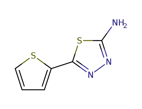 Molecular Structure of 4683-00-5 (2-AMINO-5-(2-THIENYL)-1,3,4-THIADIAZOLE)