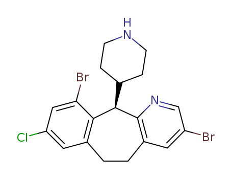 5H-Benzo[5,6]cyclohepta[1,2-b]pyridine, 3,10-dibroMo-8-chloro-6,11-dihydro-11-(4-piperidinyl)-, (11R)-(193276-49-2)
