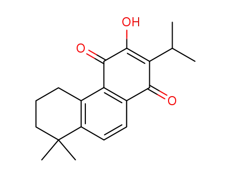 Molecular Structure of 27468-20-8 (5,6,7,8-Tetrahydro-3-hydroxy-2-isopropyl-8,8-dimethyl-1,4-phenanthrenedione)
