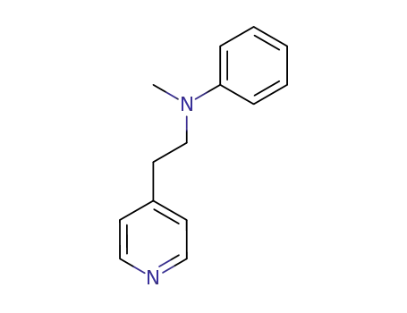 Molecular Structure of 111471-40-0 (<i>N</i>-methyl-<i>N</i>-(2-[4]pyridyl-ethyl)-aniline)
