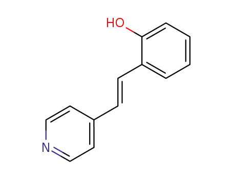 Molecular Structure of 77377-04-9 (Phenol, 2-[2-(4-pyridinyl)ethenyl]-, (E)-)