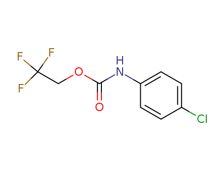 Molecular Structure of 782-94-5 (2,2,2-TRIFLUOROETHYL 4-CHLOROPHENYLCARBAMATE)