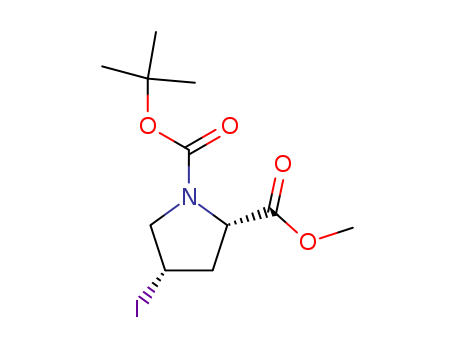 1,2-Pyrrolidinedicarboxylic acid, 4-iodo-, 1-(1,1-dimethylethyl) 2-methyl  ester, (2S,4R)-