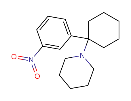 Molecular Structure of 70227-29-1 (3-Nitrophencyclidine)