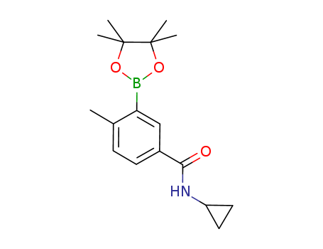 Benzamide,
N-cyclopropyl-4-methyl-3-(4,4,5,5-tetramethyl-1,3,2-dioxaborolan-2-yl)-