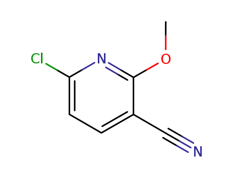 Molecular Structure of 121643-46-7 (6-chloro-2-Methoxynicotinonitrile)