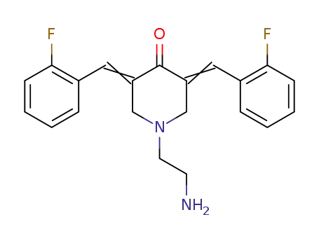 1-(2-aminoethyl)-3,5-bis-(2-fluorobenzylidene)-4-piperidone