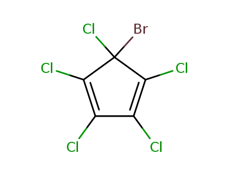 Molecular Structure of 22332-94-1 (1,3-Cyclopentadiene, 5-bromo-1,2,3,4,5-pentachloro-)