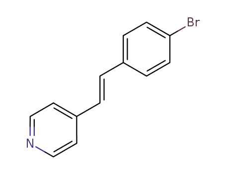 Molecular Structure of 75990-92-0 (Pyridine, 4-[2-(4-bromophenyl)ethenyl]-, (E)-)