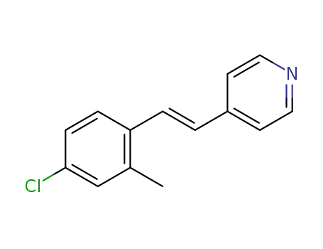 Molecular Structure of 1370449-38-9 ((E)-4-(4-chloro-2-methylstyryl)pyridine)
