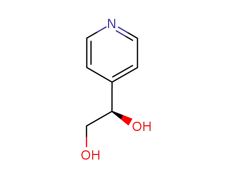Molecular Structure of 159474-87-0 (1,2-Ethanediol,1-(4-pyridinyl)-,(1R)-(9CI))
