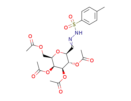 3,4,5,7,-tetra-O-acetyl-2,6-anhydro-D-glycero-L-manno-heptose tosylhydrazone