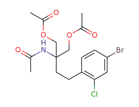 N-[1,1-비스[(아세틸옥시)메틸]-3-(4-브로모-2-클로로페닐)프로필]아세트아미드