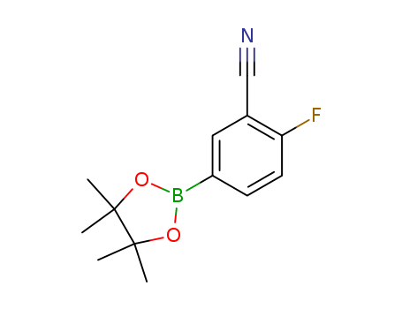 2-Fluoro-5-(4,4,5,5-tetramethyl-1,3,2-dioxaborolan-2-yl)benzonitrile cas no. 775351-57-0 98%