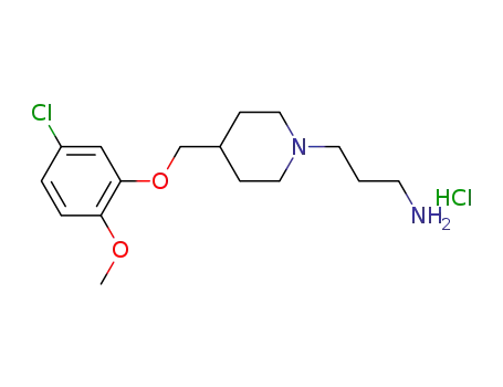 4-[(5-chloro-2-methoxyphenoxy)methyl]-1-piperidinepropanamine hydrochloride