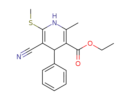 ethyl 5-cyano-2-methyl-6-(methylsulfanyl)-4-phenyl-1,4-dihydro-3-pyridinecarboxylate