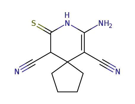 6'-amino-3',5'-dicyano-1',4'-dihydro-spiro<cyclopentane-1,4'-pyridine>-2'-thione